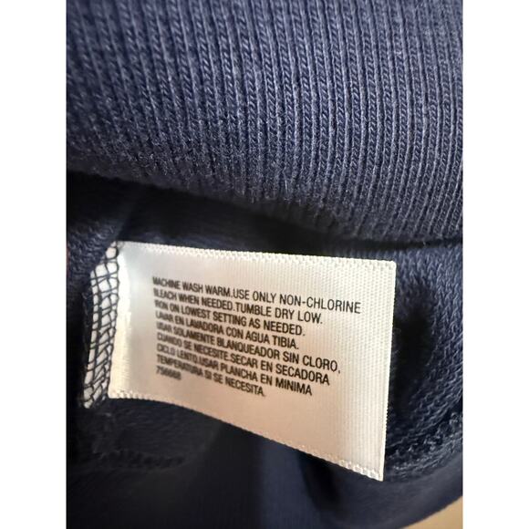 NWT Made for Life Navy White Full zip hoodie white stripe rouched pockets Small - Picture 6 of 6